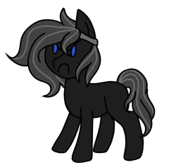 Size: 1126x1055 | Tagged: safe, artist:denali, derpibooru import, oc, oc:amber (night terror), unofficial characters only, earth pony, pony, angst, blank flank, circlet, circlet of cognizance, female, frown, full body, fullbody, image, mare, no shading, png, simple background, solo, transparent background