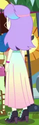 Size: 136x435 | Tagged: safe, derpibooru import, screencap, snow flower, equestria girls, equestria girls series, lost and pound, spoiler:eqg series (season 2), background human, clothes, cropped, image, long skirt, png, skirt