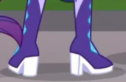 Size: 500x327 | Tagged: safe, derpibooru import, screencap, rarity, equestria girls, equestria girls series, super squad goals, clothes, cropped, image, legs, pictures of legs, png, shoes