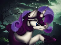 Size: 1080x810 | Tagged: safe, artist:rxndxm.artist, derpibooru import, rarity, pony, unicorn, ear piercing, eyelashes, female, helmet, hoof shoes, image, jpeg, mare, outdoors, piercing, solo, tree