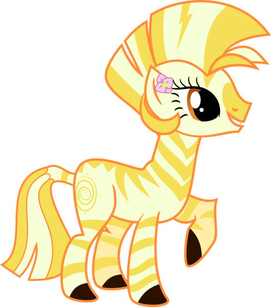 Size: 7001x7931 | Tagged: safe, artist:digimonlover101, derpibooru import, oc, oc:dorada, unofficial characters only, zebra, absurd resolution, female, golden zebra, image, png, simple background, solo, transparent background, vector