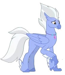 Size: 482x552 | Tagged: safe, derpibooru import, edit, edited screencap, screencap, sky beak, classical hippogriff, hippogriff, surf and/or turf, background removed, image, jewelry, male, necklace, not a vector, png, simple background, smiling, solo, transparent background