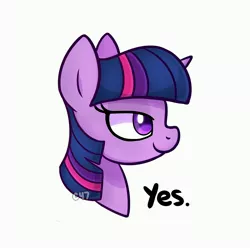 Size: 4000x4000 | Tagged: safe, artist:handgunboi, derpibooru import, twilight sparkle, pony, bust, chad, chadlight sparkle, female, image, jpeg, mare, meme, nordic gamer, ponified meme, simple background, solo, watermark, white background, yes