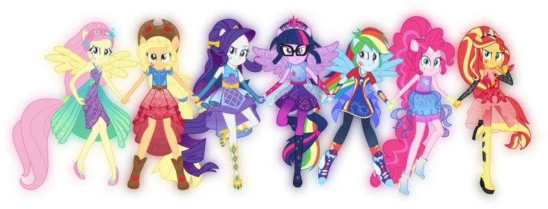 Size: 9000x3442 | Tagged: safe, artist:lincolnbrewsterfan, derpibooru import, applejack, fluttershy, pinkie pie, rainbow dash, rarity, sci-twi, sunset shimmer, twilight sparkle, human, equestria girls, equestria girls series, spring breakdown, spoiler:eqg series (season 2), >:), alternate hairstyle, amber skin, ankle bracelet, applejack's hat, bare shoulders, belt, blonde hair, blue eyes, blue hair, blue skin, boots, cape, clothes, cowboy hat, cyan eyes, derpibooru exclusive, determined, determined smile, diamonds, fingerless gloves, flower, flower in hair, gloves, glowing body, gorget, green eyes, halterneck, hat, holding hands, humane seven, humanized, image, inkscape, jewelry, leader, leggings, long gloves, long shirt, members, multicolored hair, orange skin, pearl, pink and purple stripes, pink eyes, pink hair, pink skin, png, ponied up, pony ears, purple eyes, purple hair, purple skin, rainbow hair, ready for action, red hair, regalia, shoes, simple background, skirt, sleeveless, spiked headband, stetson, super ponied up, teal eyes, the elements, tiara, transparent background, vector, waistband, white skin, winged humanization, wings, yellow skin, yellow streaks