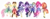 Size: 9000x3442 | Tagged: safe, artist:lincolnbrewsterfan, derpibooru import, applejack, fluttershy, pinkie pie, rainbow dash, rarity, sci-twi, sunset shimmer, twilight sparkle, human, equestria girls, equestria girls series, spring breakdown, spoiler:eqg series (season 2), >:), alternate hairstyle, amber skin, ankle bracelet, applejack's hat, bare shoulders, belt, blonde hair, blue eyes, blue hair, blue skin, boots, cape, clothes, cowboy hat, cyan eyes, derpibooru exclusive, determined, determined smile, diamonds, fingerless gloves, flower, flower in hair, gloves, glowing body, gorget, green eyes, halterneck, hat, holding hands, humane seven, humanized, image, inkscape, jewelry, leader, leggings, long gloves, long shirt, members, multicolored hair, orange skin, pearl, pink and purple stripes, pink eyes, pink hair, pink skin, png, ponied up, pony ears, purple eyes, purple hair, purple skin, rainbow hair, ready for action, red hair, regalia, shoes, simple background, skirt, sleeveless, spiked headband, stetson, super ponied up, teal eyes, the elements, tiara, transparent background, vector, waistband, white skin, winged humanization, wings, yellow skin, yellow streaks