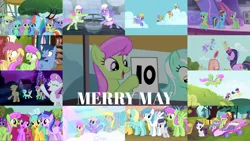 Size: 1978x1113 | Tagged: safe, derpibooru import, edit, edited screencap, editor:quoterific, screencap, amethyst star, berry punch, berryshine, blue lily, blues, bon bon, cloud kicker, derpy hooves, dizzy twister, doctor whooves, lightning bolt, lyra heartstrings, meadow song, merry may, noteworthy, orange swirl, parasol, rainbow dash, rainbowshine, rarity, rumble, sassaflash, sea swirl, seafoam, sunshower raindrops, sweetie drops, time turner, twilight sparkle, twinkleshine, white lightning, earth pony, pegasus, pony, unicorn, do princesses dream of magic sheep, fall weather friends, hurricane fluttershy, it isn't the mane thing about you, it's about time, leap of faith, lesson zero, sonic rainboom (episode), tanks for the memories, the cart before the ponies, the mysterious mare do well, the summer sun setback, the super speedy cider squeezy 6000, 10, background pony, bipedal, colt, duo, eyes closed, female, filly, filly rarity, fusion, image, judges, lyrabon (fusion), male, mare, open mouth, png, pushmi-pullyu, shocked, stallion, trio, trio female, unicorn twilight, younger