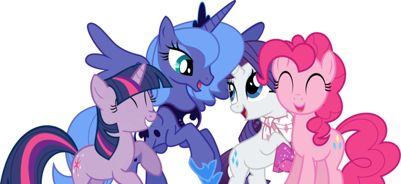 Size: 1753x804 | Tagged: safe, artist:lunarangel, derpibooru import, edit, pinkie pie, princess luna, rarity, twilight sparkle, alicorn, earth pony, pony, unicorn, clothes, cute, eyes closed, female, happy, image, jewelry, lesbian, looking at each other, lunapie, lunararitwipie, png, polyamory, quartet, raised hoof, raised hooves, rarilight, rariluna, raripie, regalia, s1 luna, scarf, shipping, shoes, simple background, smiling, spread wings, transparent background, twiluna, twinkie, unicorn twilight, vector, wings