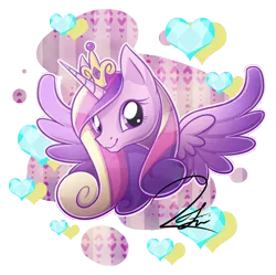 Size: 742x739 | Tagged: safe, artist:alidythera, derpibooru import, princess cadance, alicorn, pony, bust, female, image, mare, png, portrait, simple background, solo, transparent background