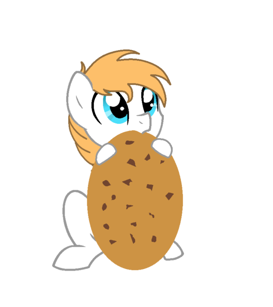 Size: 800x900 | Tagged: safe, artist:ngthanhphong, derpibooru import, oc, unofficial characters only, pony, cookie, food, giant cookie, image, looking up, male, nom, png, simple background, small pony, solo, stallion, transparent background