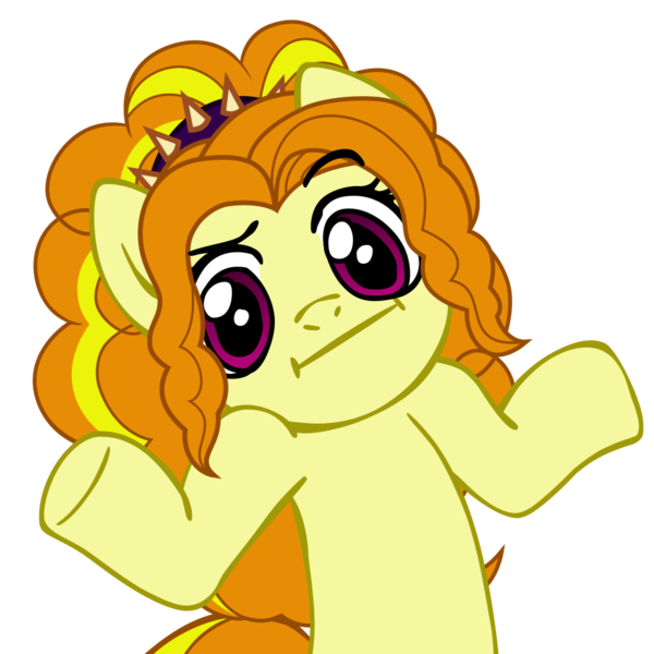 Size: 945x945 | Tagged: safe, artist:nano23823, derpibooru import, adagio dazzle, ponified, earth pony, pony, .svg available, :i, base used, bust, equestria girls ponified, eyelashes, female, image, mare, png, shrug, shrugpony, simple background, solo, transparent background, underhoof, vector