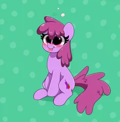 Size: 4012x4096 | Tagged: safe, artist:kittyrosie, derpibooru import, berry punch, berryshine, earth pony, pony, berrybetes, blushing, cute, digital art, drunk, drunk bubbles, female, image, jpeg, smiling, solo, tongue out