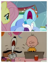 Size: 3106x4096 | Tagged: safe, derpibooru import, screencap, rainbow dash, tanks for the memories, aaugh!, charlie brown, crying, image, jpeg, snoopy, snoopy come home