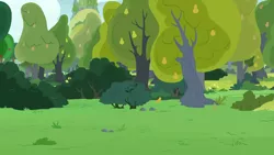 Size: 1280x720 | Tagged: safe, derpibooru import, screencap, the perfect pear, background, image, no pony, pear tree, png, scenic ponyville, tree