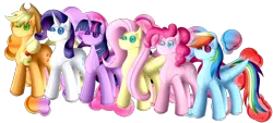 Size: 3573x1609 | Tagged: safe, artist:thebenalpha, derpibooru import, applejack, fluttershy, pinkie pie, rainbow dash, rarity, twilight sparkle, twilight sparkle (alicorn), alicorn, earth pony, original species, pegasus, plush pony, pony, unicorn, image, plushie, png, simple background, transparent background