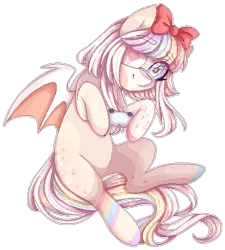 Size: 457x507 | Tagged: safe, artist:shiromidorii, derpibooru import, oc, oc:starship, bat pony, pony, female, image, mare, png, simple background, solo, transparent background