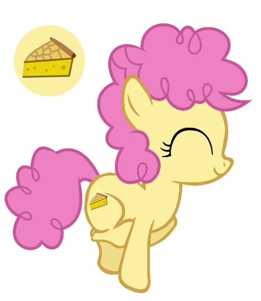 Size: 695x799 | Tagged: safe, artist:aurorasparklesentry, artist:thetechnocat, derpibooru import, li'l cheese, earth pony, pony, the last problem, cute, eyes closed, female, filly, image, li'l cuteese, png, simple background, solo, transparent background