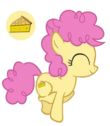 Size: 695x799 | Tagged: safe, artist:aurorasparklesentry, artist:thetechnocat, derpibooru import, li'l cheese, earth pony, pony, the last problem, cute, eyes closed, female, filly, image, li'l cuteese, png, simple background, solo, transparent background