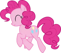 Size: 1152x1006 | Tagged: safe, artist:dash-o-salt, derpibooru import, pinkie pie, happy, image, png, prancing, simple background, smiling, solo, transparent background