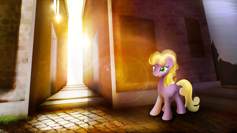 Size: 5760x3240 | Tagged: safe, artist:startledflowerpony, derpibooru import, millie, pony, female, image, png, solo