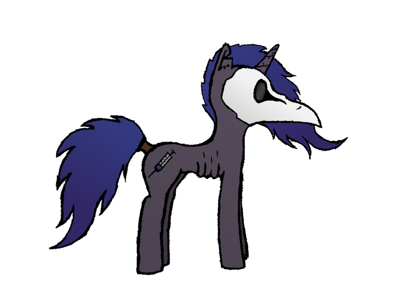 Size: 1040x780 | Tagged: safe, artist:duskendraws, derpibooru import, oc, oc:malaria, unofficial characters only, pony, unicorn, anorexic, derpibooru exclusive, female, full body, image, mare, plague doctor, plague doctor mask, png, reference sheet, simple background, solo, torn ear, transparent background