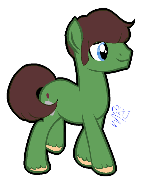 Size: 760x979 | Tagged: safe, artist:toptian, derpibooru import, oc, unofficial characters only, earth pony, pony, earth pony oc, image, png, signature, simple background, solo, unshorn fetlocks, white background