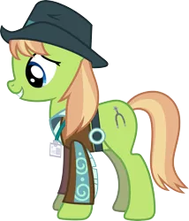 Size: 4000x4680 | Tagged: safe, artist:jeatz-axl, derpibooru import, yuma spurs, earth pony, pony, absurd resolution, appleloosa resident, clothes, female, hat, image, jacket, mare, png, simple background, solo, transparent background, vector