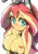 Size: 1448x2048 | Tagged: suggestive, artist:kabutoro, derpibooru import, sunset shimmer, equestria girls, absolute cleavage, adorasexy, bell, bell collar, big breasts, blushing, breasts, bunny suit, busty sunset shimmer, cleavage, clothes, collar, cute, doodle, eyebrows visible through hair, female, huge breasts, image, jpeg, long eyelashes, looking at you, looking up, sexy, shimmerbetes, shiny skin, simple background, sweat, sweatdrop, white background