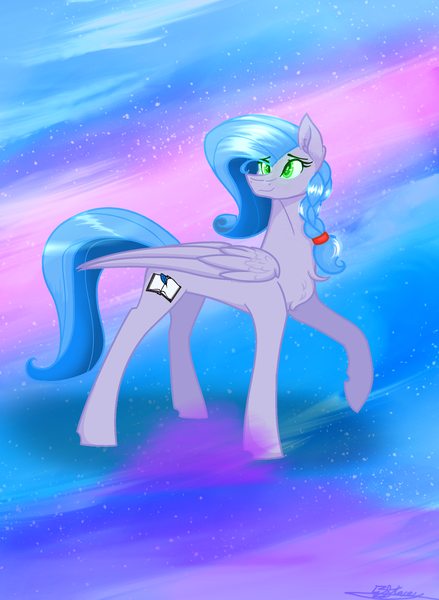 Size: 1896x2592 | Tagged: safe, artist:janeblood969, derpibooru import, oc, oc:azure jewel, pegasus, pony, image, png