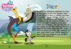 Size: 1280x893 | Tagged: safe, artist:aleximusprime, derpibooru import, discord, alicorn, draconequus, pony, flurry heart's story, accord (alicorn), card, colt, image, jpeg, male, male alicorn, young discord