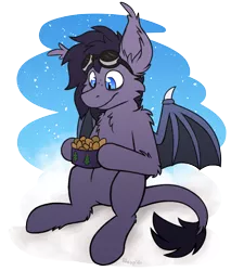 Size: 1938x2280 | Tagged: safe, artist:moemneop, derpibooru import, oc, oc:puffy, unofficial characters only, bat pony, pony, cloud, image, png, simple background, solo, transparent background
