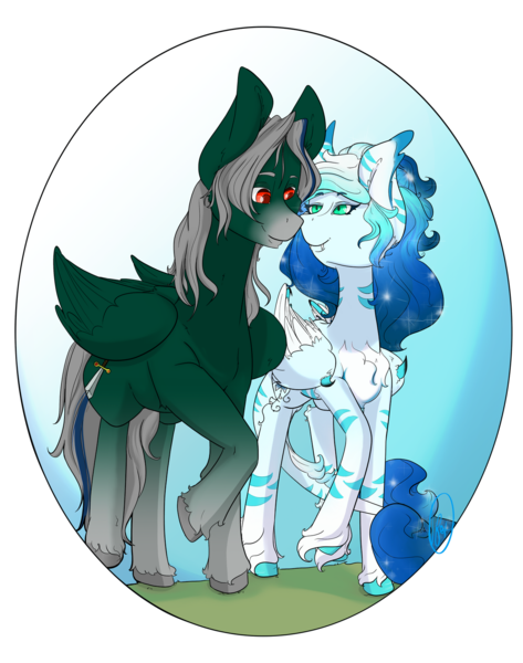 Size: 1280x1623 | Tagged: safe, artist:daniefox, derpibooru import, oc, unofficial characters only, pegasus, pony, female, image, male, mare, png, simple background, stallion, transparent background