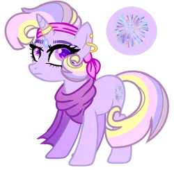 Size: 1280x1252 | Tagged: safe, artist:venomous-cookietwt, derpibooru import, oc, pony, unicorn, ear piercing, earring, female, image, jewelry, magical lesbian spawn, mare, offspring, parent:trixie, parent:twilight sparkle, parents:twixie, piercing, png, simple background, solo, transparent background