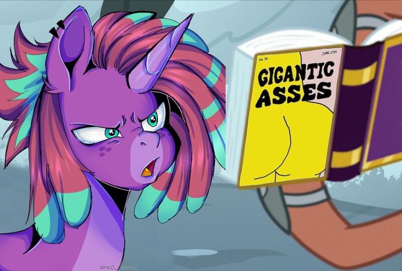 Size: 2963x2000 | Tagged: suggestive, artist:akko_wakko, derpibooru import, edit, edited screencap, screencap, oc, oc:piropie, unicorn, frenemies (episode), culo, exploitable meme, faic, gigantic asses, image, jpeg, meme, parody, scene parody, the simpsons, this isn't even my final form