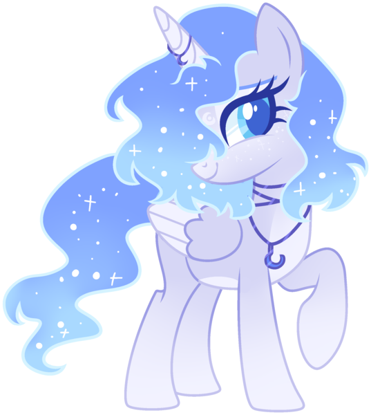 Size: 2015x2252 | Tagged: safe, artist:kurosawakuro, derpibooru import, oc, unofficial characters only, alicorn, pony, female, image, magical lesbian spawn, mare, offspring, parent:princess luna, parent:rarity, parents:rariluna, png, simple background, solo, transparent background