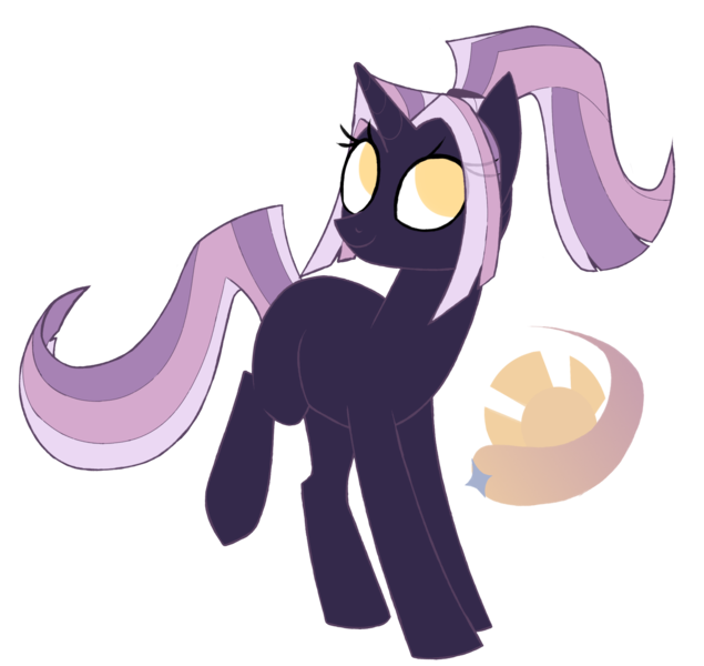 Size: 1944x1836 | Tagged: safe, artist:overthemaginot, derpibooru import, oc, oc:comet chronicle, unofficial characters only, pony, unicorn, cutie mark background, derpibooru exclusive, design, female, image, looking up, mare, png, ponytail, simple background, solo, transparent background