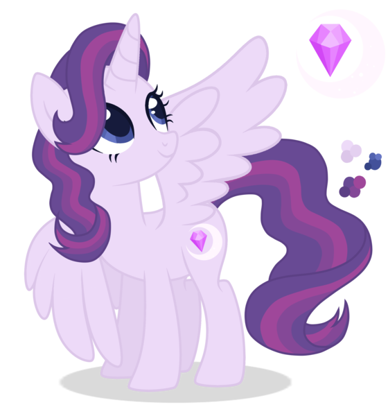 Size: 2445x2620 | Tagged: safe, artist:magicuniclaws, derpibooru import, oc, alicorn, pony, female, image, magical lesbian spawn, mare, offspring, parent:rarity, parent:twilight sparkle, parents:rarilight, png, simple background, solo, transparent background