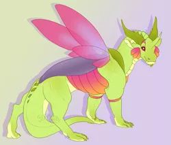 Size: 1757x1500 | Tagged: safe, artist:seffiron, derpibooru import, oc, oc:thristan, dragonling, hybrid, image, interspecies offspring, magical gay spawn, offspring, parent:spike, parents:thoraxspike, parent:thorax, png, solo