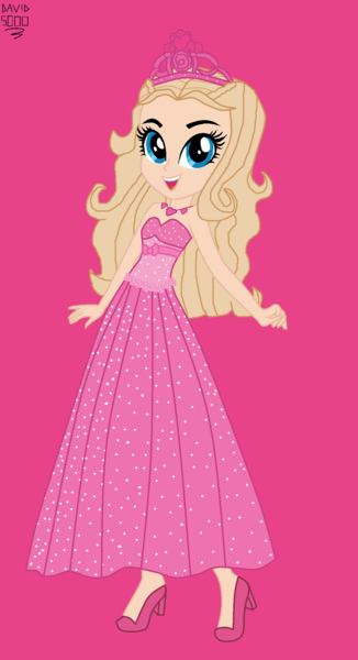 Size: 1144x2104 | Tagged: safe, artist:gihhbloonde, artist:xxdavid5000xx, derpibooru import, equestria girls, barbie, barbie the princess & the popstar, barely eqg related, base used, clothes, crossover, crown, dress, equestria girls style, equestria girls-ified, high heels, image, jewelry, necklace, pink background, pink dress, png, princess, princess tori, regalia, shoes, simple background, solo, strapless