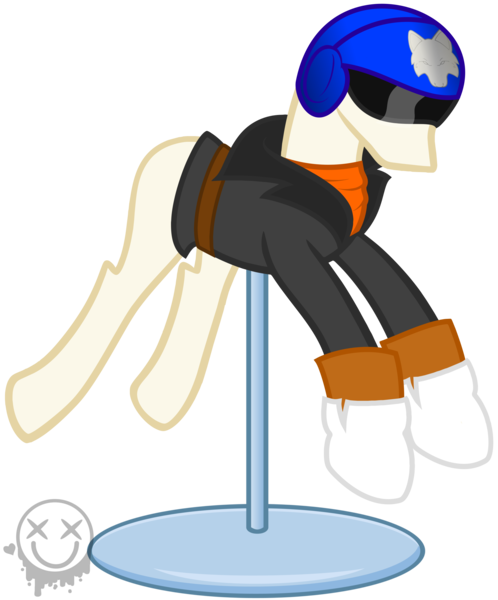 Size: 2190x2640 | Tagged: safe, artist:amgiwolf, derpibooru import, oc, oc:applewolf, unofficial characters only, clothes, helmet, image, mannequin, no pony, png, simple background, solo, transparent background