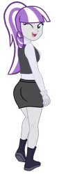 Size: 769x2268 | Tagged: safe, artist:gmaplay, derpibooru import, twilight velvet, equestria girls, ass, butt, female, image, png, simple background, solo, transparent background, twibutt velvet, velvetbutt