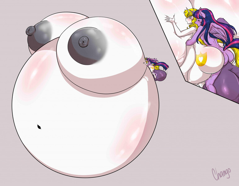 Size: 1280x996 | Tagged: explicit, artist:chango-tan, derpibooru import, twilight sparkle, twilight sparkle (alicorn), oc, oc:white heart, alicorn, anthro, unicorn, ass, balls, belly, belly button, big balls, big belly, big breasts, big penis, breasts, busty oc, butt, canon x oc, comic, commission, creampie, cum, cum inflation, cumming, digital art, duo, dusk shine, fat, female, femboy, femboy on female, horizon flare, horn, huge belly, huge breasts, huge penis, hyper, hyper balls, hyper belly, hyper breasts, hyper penis, image, impossibly large balls, impossibly large belly, impossibly large breasts, impossibly large penis, inflation, jpeg, large butt, looking back, male, nipples, nudity, obese, penetration, penis, rule 63, sex, simple background, spread wings, tail, twibutt, wings