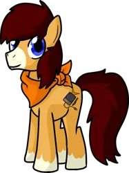 Size: 419x561 | Tagged: safe, artist:baumbs, derpibooru import, oc, unofficial characters only, earth pony, pony, derpibooru community collaboration, 2021 community collab, bandana, image, male, png, ponysona, pose, simple background, stallion, transparent background