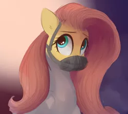 Size: 938x833 | Tagged: safe, artist:some_ponu, derpibooru import, fluttershy, pegasus, .mov, shed.mov, bondage, image, muzzle, png, pony.mov, straitjacket