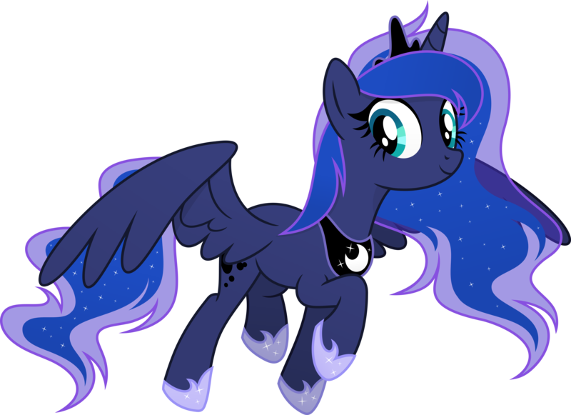 Size: 6761x4909 | Tagged: safe, artist:pumpkinpieforlife, derpibooru import, princess luna, alicorn, pony, absurd resolution, alternate design, cute, image, lunabetes, png, simple background, solo, transparent background, vector