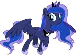 Size: 6761x4909 | Tagged: safe, artist:pumpkinpieforlife, derpibooru import, princess luna, alicorn, pony, absurd resolution, alternate design, cute, image, lunabetes, png, simple background, solo, transparent background, vector