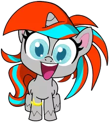 Size: 509x570 | Tagged: safe, artist:singularmj, derpibooru import, oc, oc:horizon, pony, unicorn, my little pony: pony life, armband, female, horn, image, looking at you, mare, open mouth, png, simple background, transparent background, unicorn oc, vector