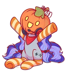 Size: 1833x2001 | Tagged: safe, artist:musicfirewind, derpibooru import, oc, oc:cinnabyte, unofficial characters only, adorkable, bandana, clothes, commission, cute, dork, gaming headset, headphones, headset, image, png, pumpkin, simple background, smiling, socks, solo, striped socks, transparent background, ych result