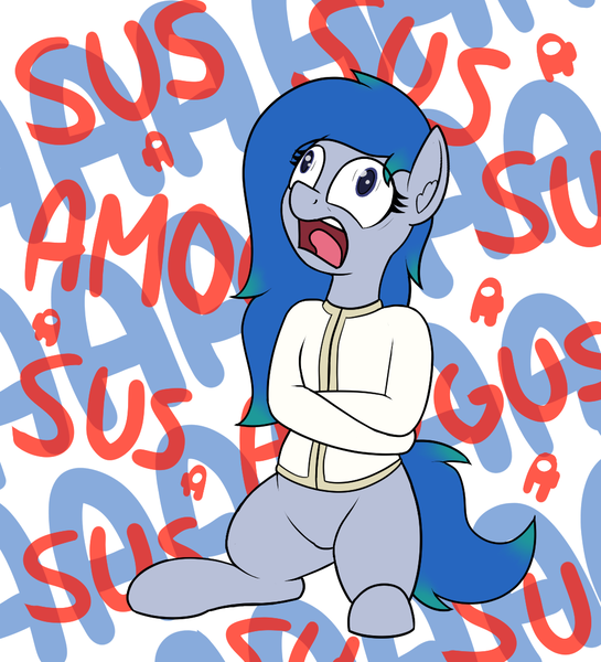 Size: 1000x1100 | Tagged: safe, artist:ponynamedmixtape, derpibooru import, oc, oc:nim, pegasus, pony, aaaaaaaaaa, amogus, among us, bondage, hallucination, image, insanity, mental breakdown, paranoid, png, schizophrenia, solo, straitjacket, terror