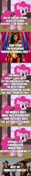 Size: 500x2823 | Tagged: safe, derpibooru import, edit, edited screencap, editor:lord you know who, screencap, pinkie pie, comic:pinkie reviews, comic, dc extended universe, image, monster hunter, movie review, png, screencap comic, wonder woman