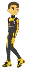 Size: 1072x2428 | Tagged: safe, artist:gmaplay, derpibooru import, equestria girls, equestria girls-ified, esteban ocon, formula 1, image, png, racing, racing suit, solo